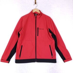 Alcatraz Island National Parks Conservancy Softshell Jacket L Red Hiking Travel